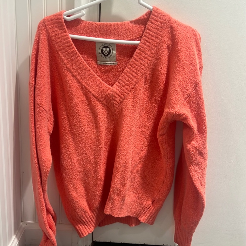Coral Urban Outfitters sweater